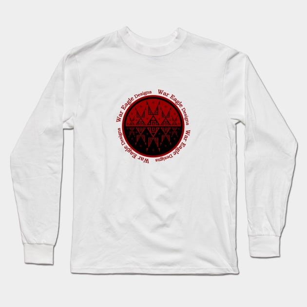 Night Stars Red Long Sleeve T-Shirt by melvinwareagle